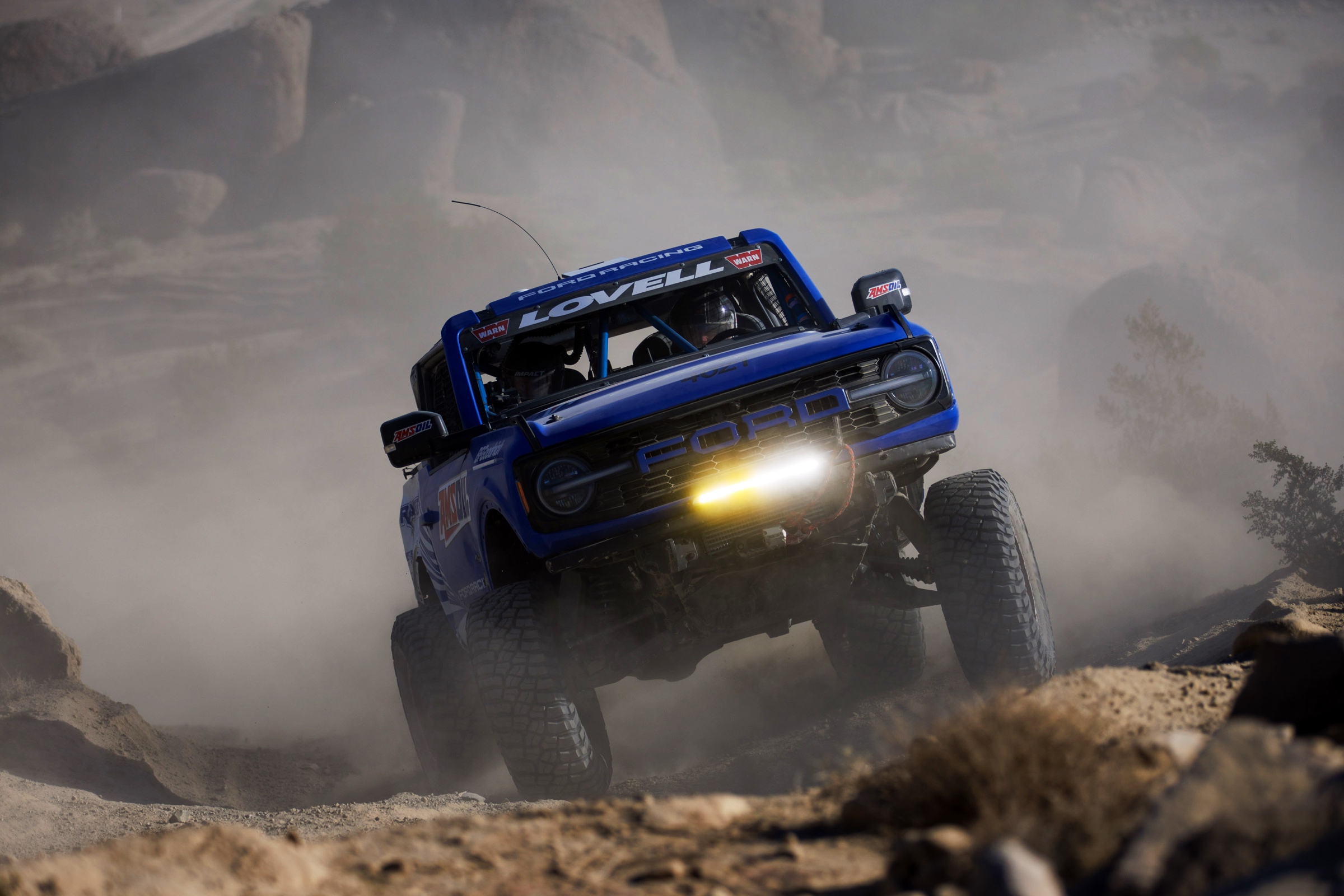 Ford Racing Bronco Raptor Ford Racing Bronco Raptors Top King Of The Hammers Podium