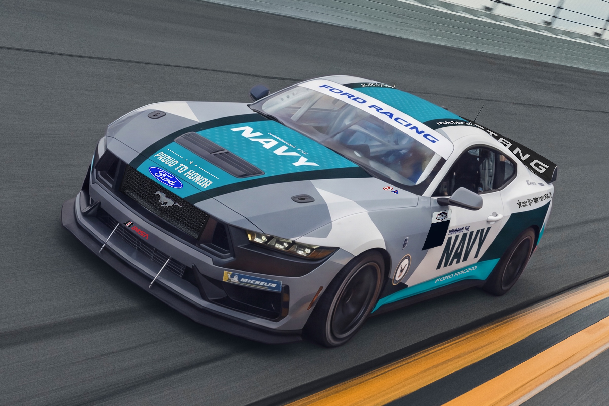 Star Drivers Race For Each Military Branch In Veterans Day Classic