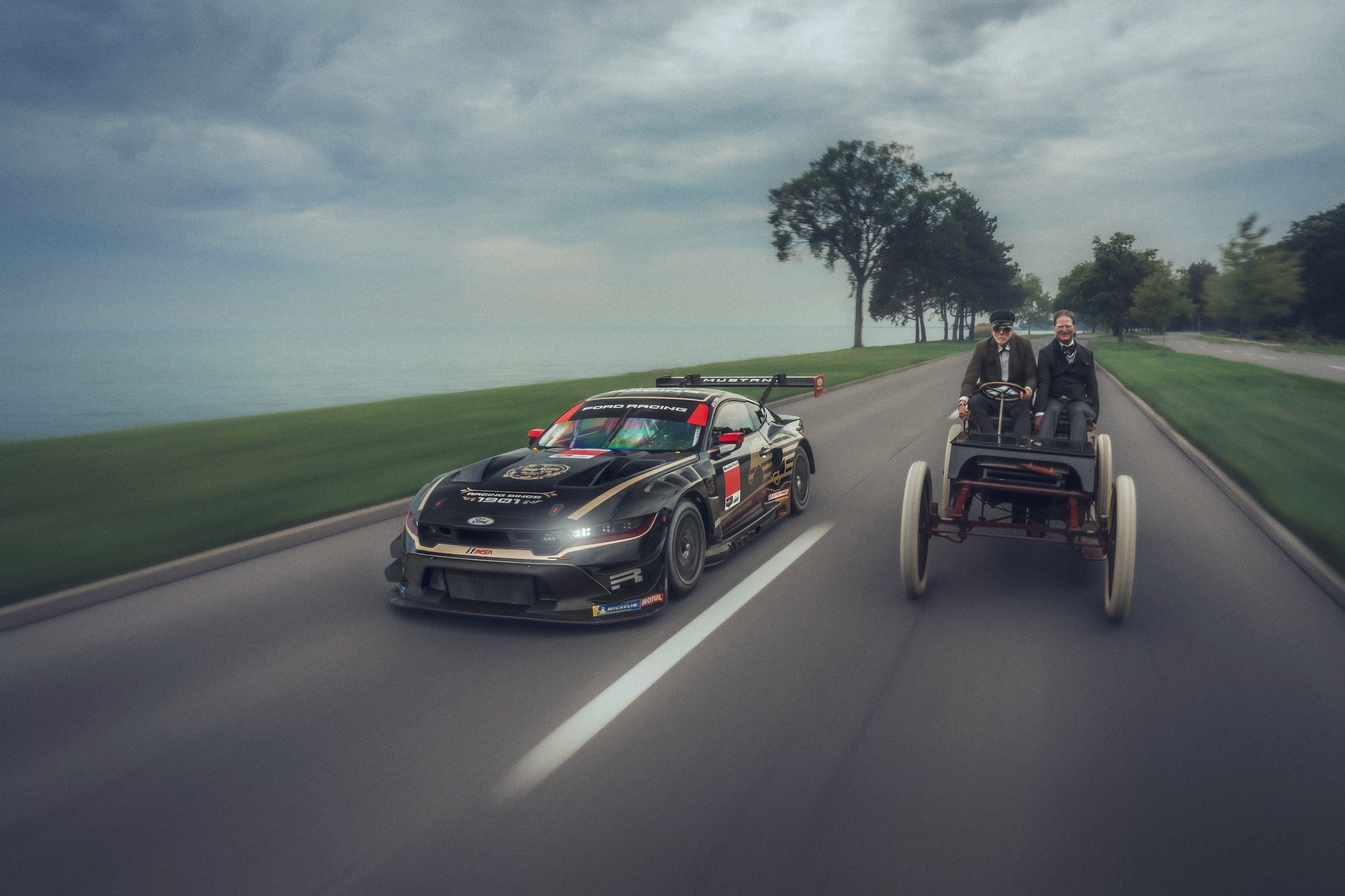 Ferd Racing Mustang GT3 Livery Celebrates 125 Years Of Ford Racing