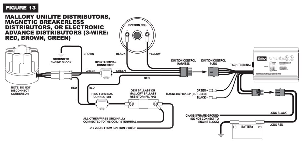 Mallory Ignition Wiring Diagram Hei Distributor Wiring Diagrams Database