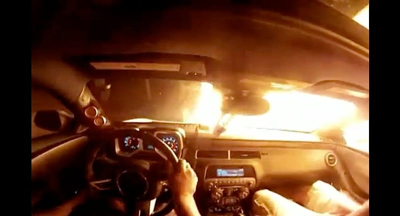 Video: 2010 Camaro SS Catches Fire At Over 100 MPH!