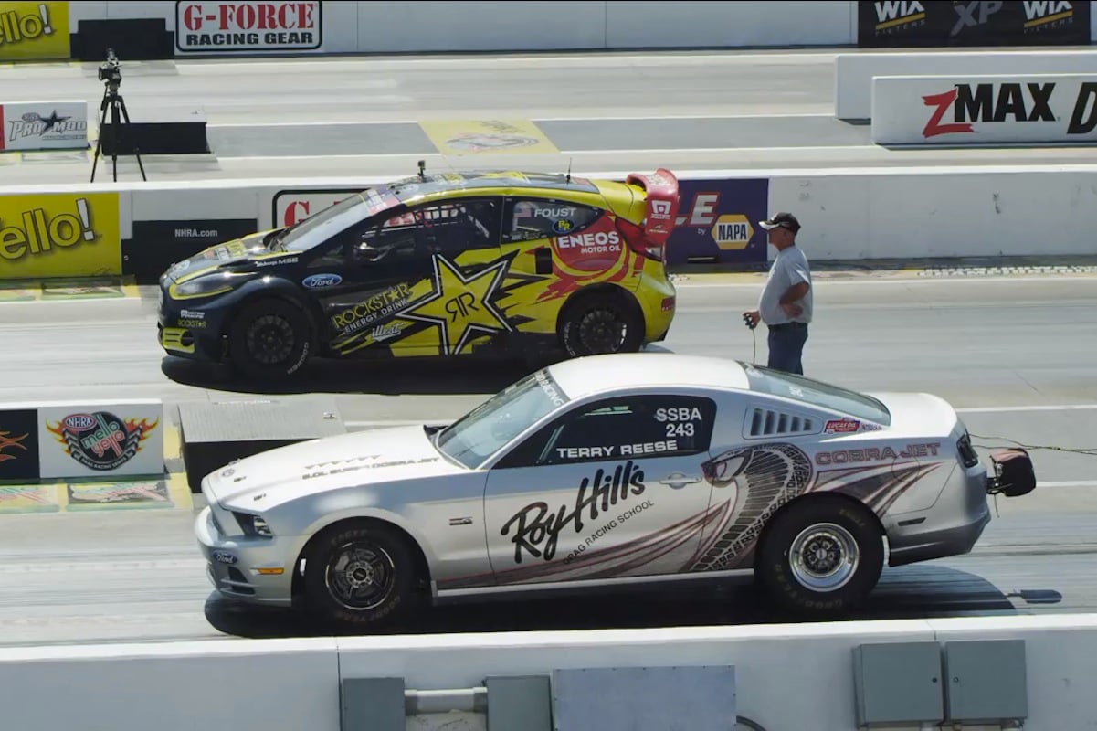 Video: Roy Hill Races Cobra Jet Against Tanner Foust's Rally Fiesta