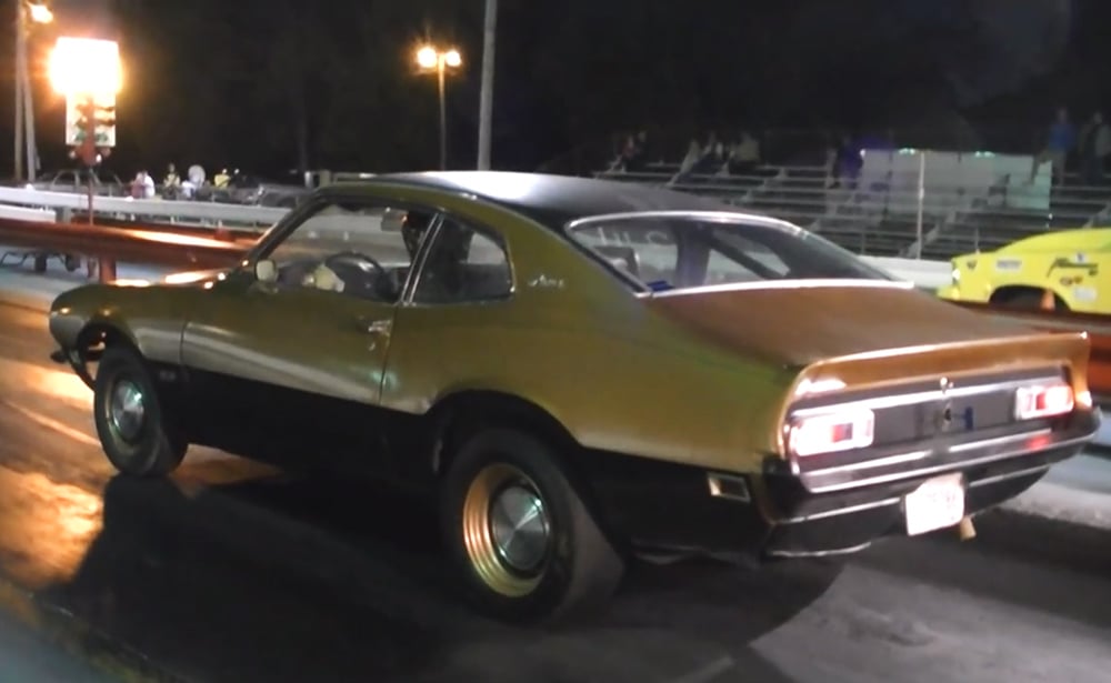 Video: Boosted Big Block 'Sleeper' Ford Maverick Takes To The Track