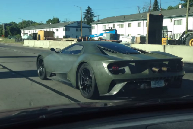 Ford GT Test Mule Filmed Testing In Detroit