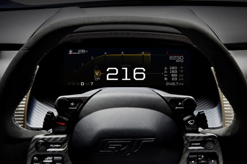 The Ford GT’s Digital Instruments Help You Drive Faster