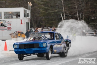 1,000HP Big-Block ’Stang Yanks The Front Tires On Ice!