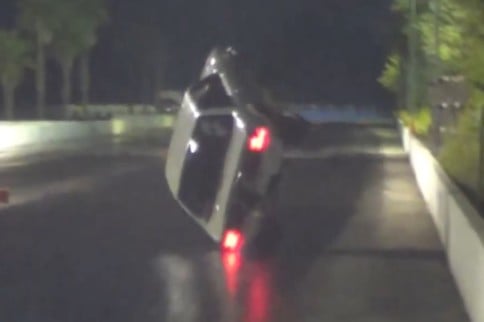 Watch This Small-Tire 'Stang Violently Wheelstand And Crash