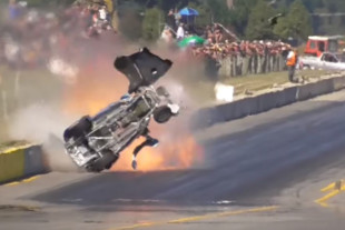 Ford Popular Smashes Into The Wall At Masterton Motorplex
