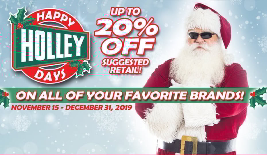 Buy Parts, Save Money. The Happy Holley Days Sale Is Here