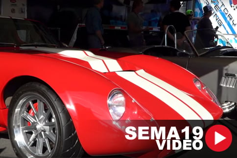 SEMA 2019: Factory Five Daytona Coupe Packing a 500 HP Small Block