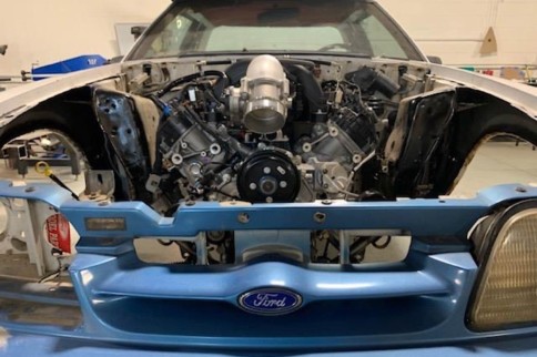 Ford's 7.3-Liter "Godzilla" Engine Looks Right At Home In This Fox!