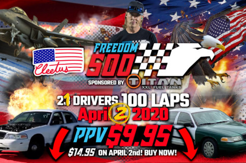Freedom 500: The Show Must Go On April 2nd!