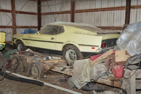 Ford Boss 351 Mustang Found In Barn After Sitting For Decades
