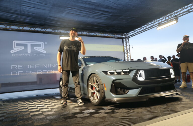 Vaughn Gittin Jr. Debuts The 2024 Mustang RTR At A Performance Party