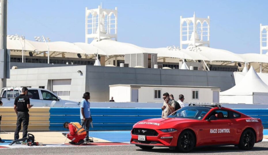 Race-Control S550 Mustang Spotted During 2024 F1 Testing