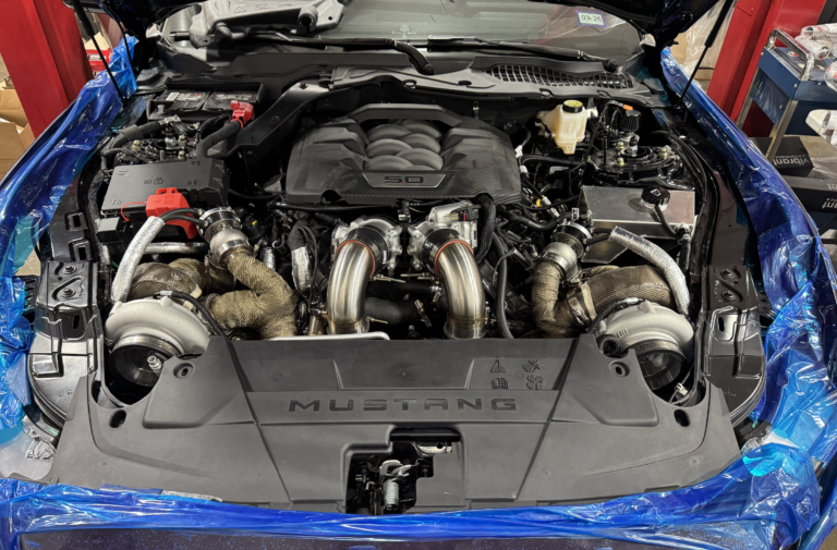 Top-Mount Twin Turbo Delivers Tune-Free Gains On 2024 Mustang GT